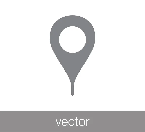 Ícone de pino de mapa — Vetor de Stock