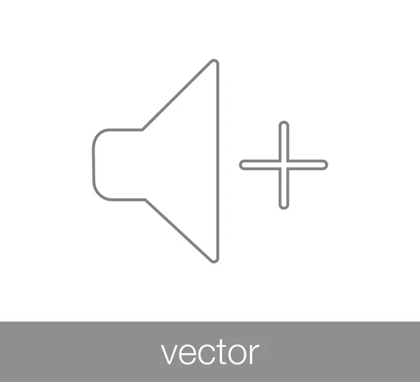 Increase volume icon. — Stock Vector