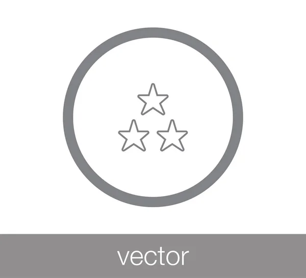 Star-Symbol. Abzeichen-Symbol. — Stockvektor