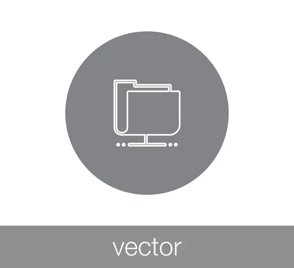 Carpeta icono simple — Vector de stock