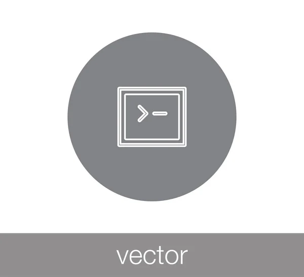 Okno ikony. Ikona programování. — Stockový vektor