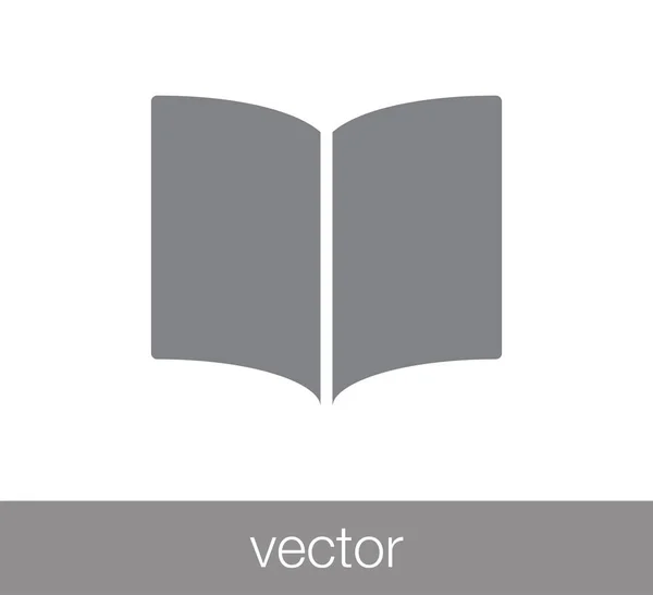 Libro Icono plano. — Vector de stock