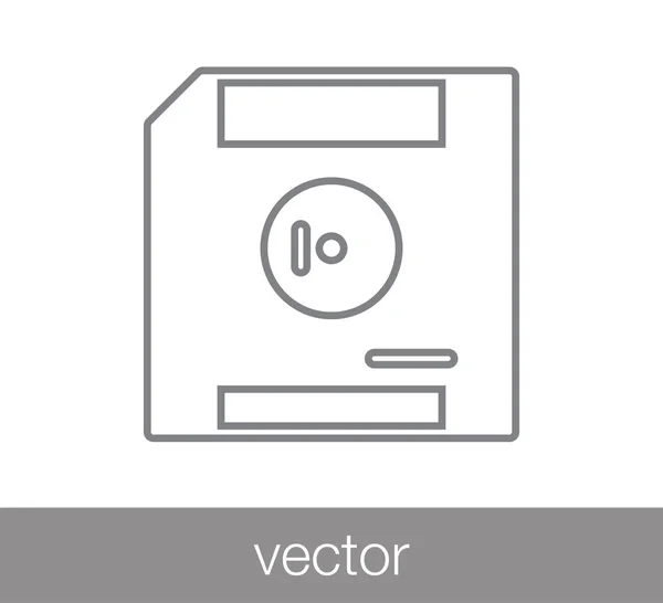 Icono de disco de almacenamiento — Archivo Imágenes Vectoriales