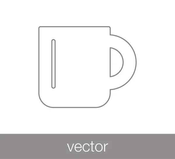 Diseño del icono de la taza — Vector de stock