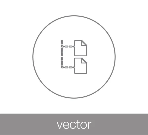 Ícone de hierarquia. Ícone de rede . — Vetor de Stock