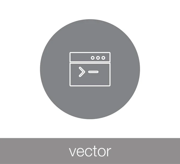 Fenster-Symbol. Programmiersymbol. — Stockvektor