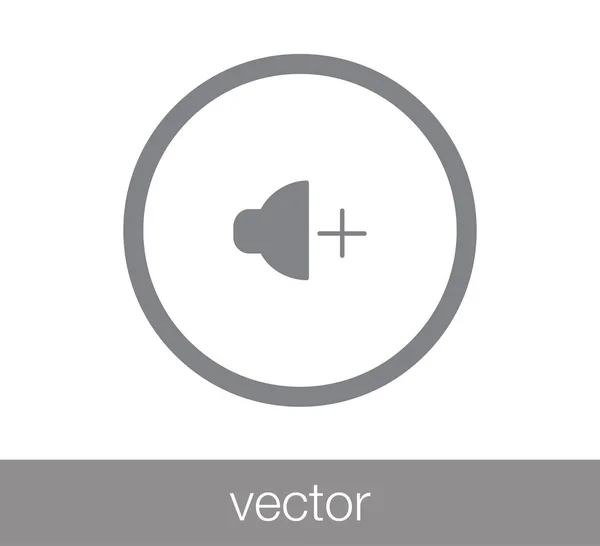 Aumentar icono de volumen . — Vector de stock