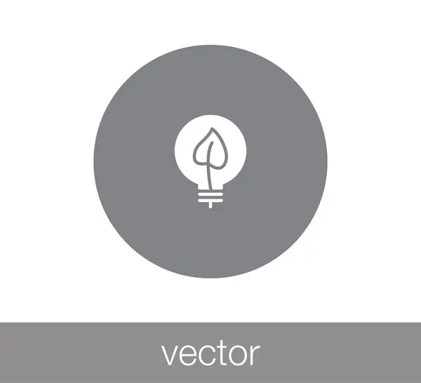 Ícone web eco — Vetor de Stock