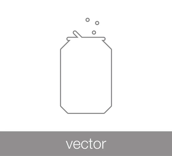 Diseño del icono de soda — Vector de stock