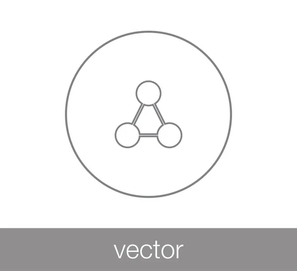 Hierarchie-Symbol. Netzwerk-Ikone. — Stockvektor