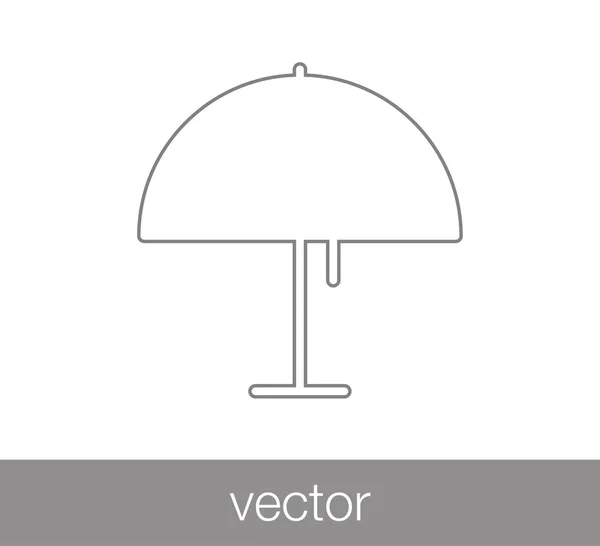 Symbol für Schreibtischlampe — Stockvektor