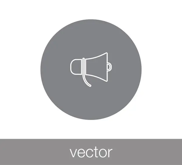Web-Ikone für Lautsprecher. — Stockvektor