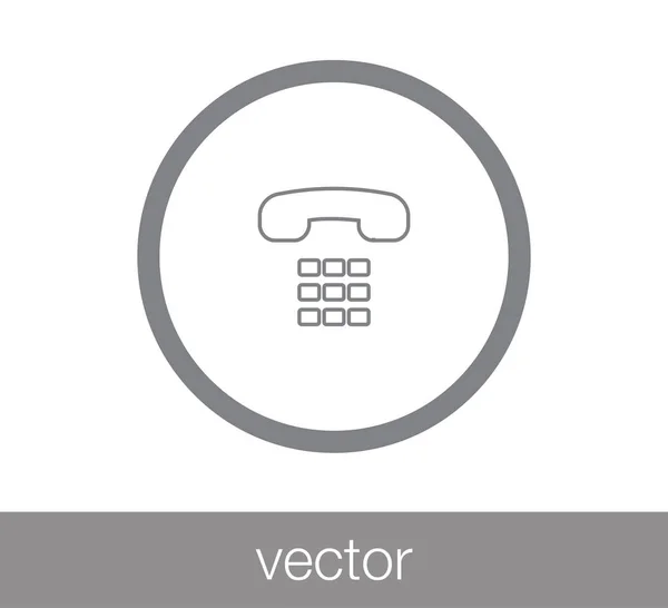 Icona web del telefono . — Vettoriale Stock