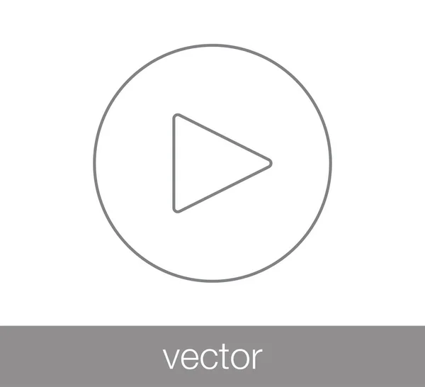 Játék gomb ikon. — Stock Vector