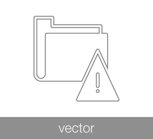 Egyszerű mappaikon — Stock Vector
