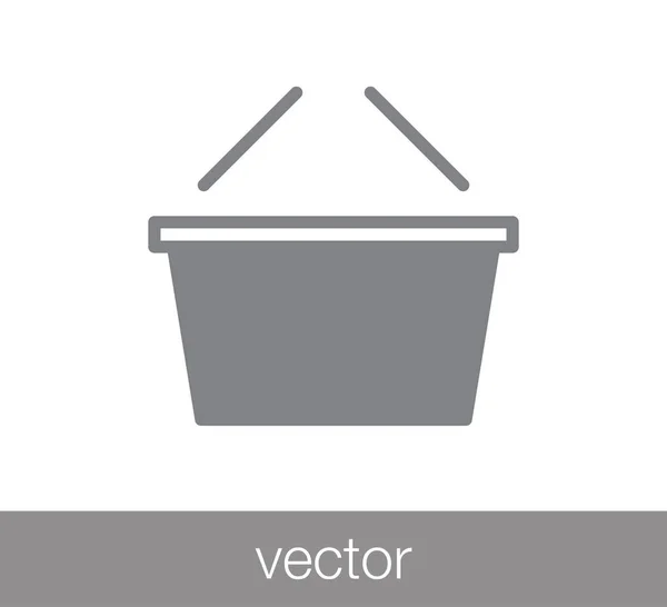 Shopping basket icon. — Stock Vector