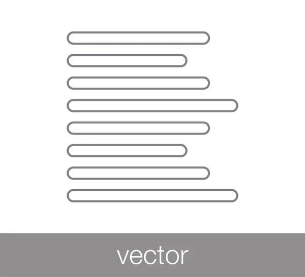 Aligner l'icône de gauche . — Image vectorielle