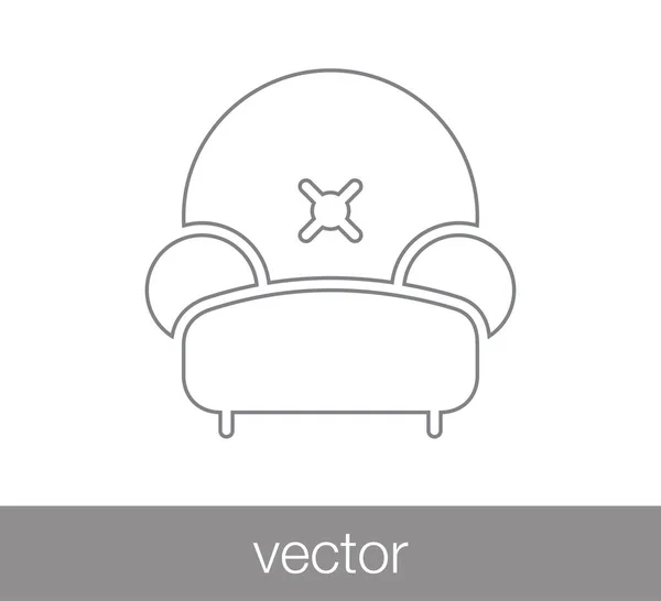 Sofa icon  illustration. — Stock Vector