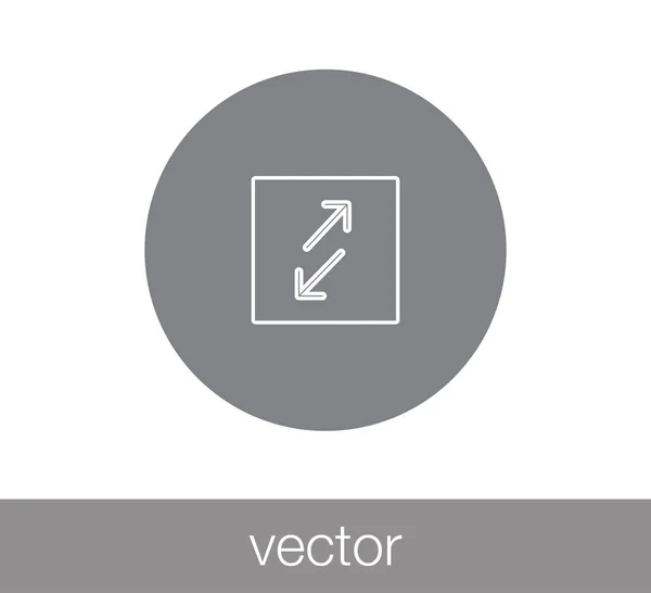 Transferir icono plano . — Vector de stock