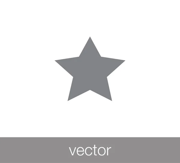 Star-Symbol. Abzeichen-Symbol. — Stockvektor