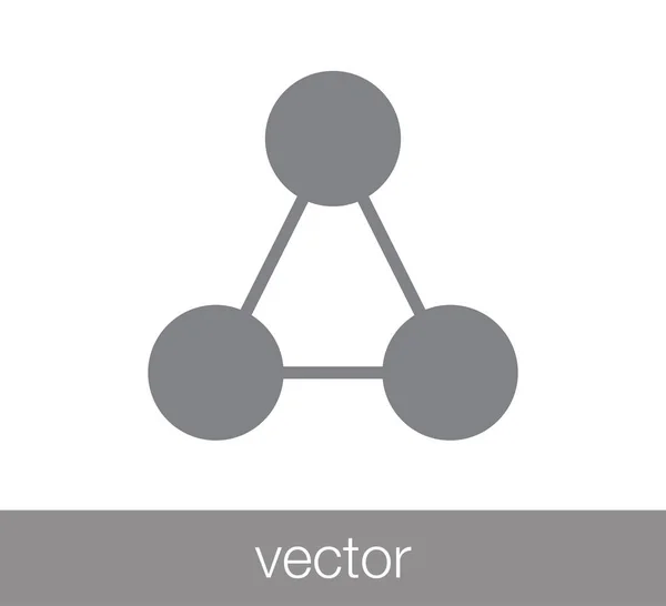 Het pictogram van de hiërarchie. Netwerkpictogram. — Stockvector