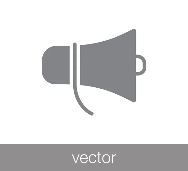 Haut-parleur icône web . — Image vectorielle