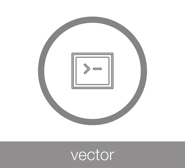 Icono de ventana. Icono de programación — Vector de stock