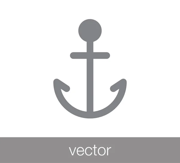Ankar web ikon. — Stock vektor