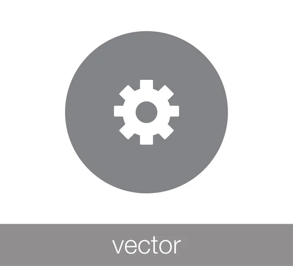 Ícone web Cogwheel . — Vetor de Stock