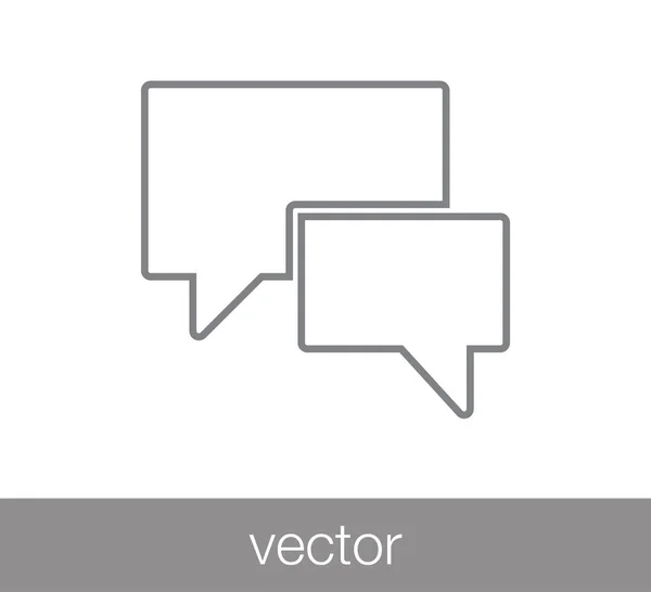 Icono del chat. Icono de comentario . — Vector de stock