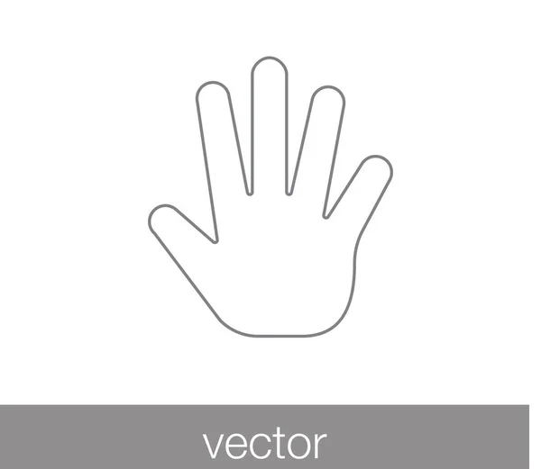 Toca el icono del gesto — Vector de stock