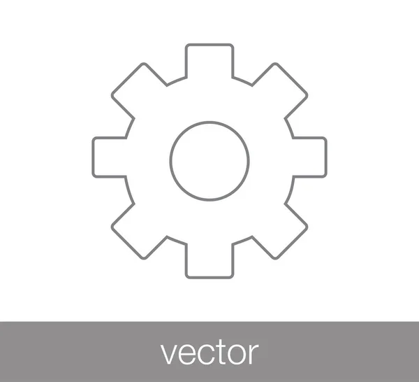 Cogwheel web icon. — Stock Vector