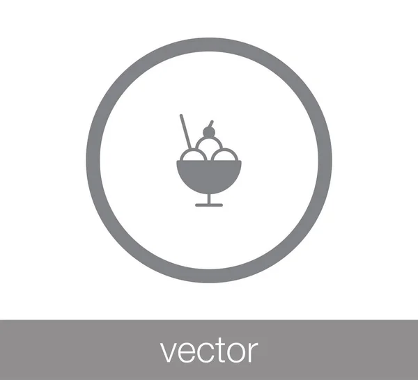 Icono de helado — Vector de stock