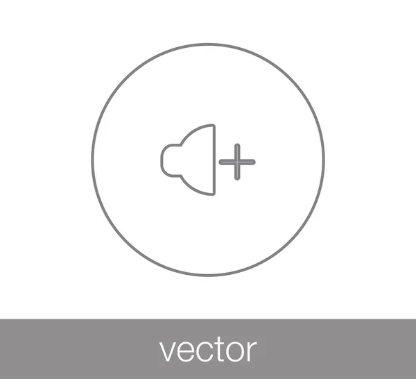 Aumentar icono de volumen . — Vector de stock