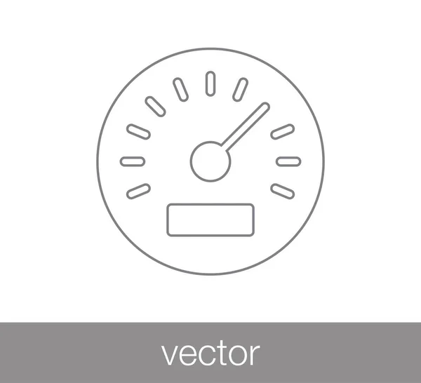 Vitezometru pictogramă simplă — Vector de stoc