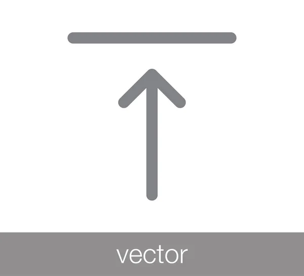 Platte pictogram uploaden. — Stockvector