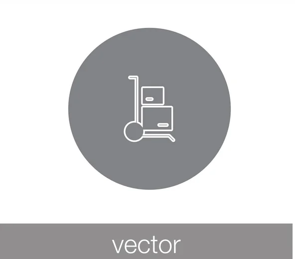 Targonca ikonra. szállítási ikon. — Stock Vector