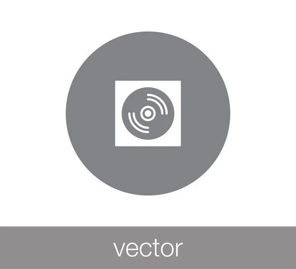 CD flat icon — Stock Vector