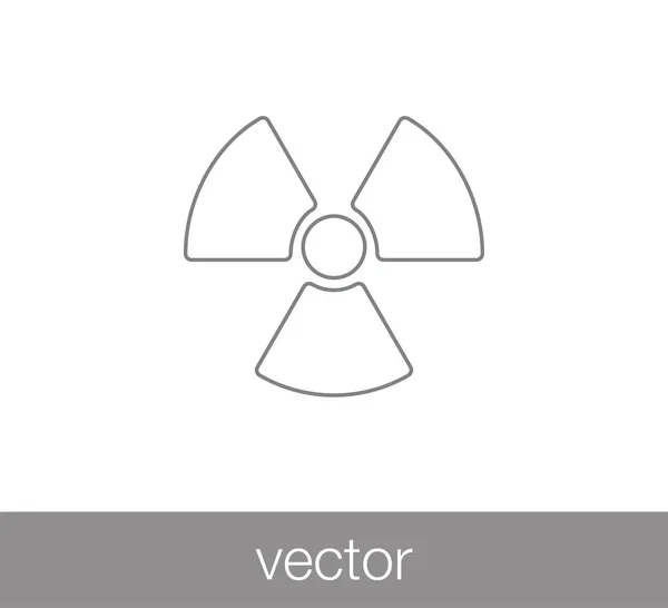 Icono de signo peligroso — Vector de stock