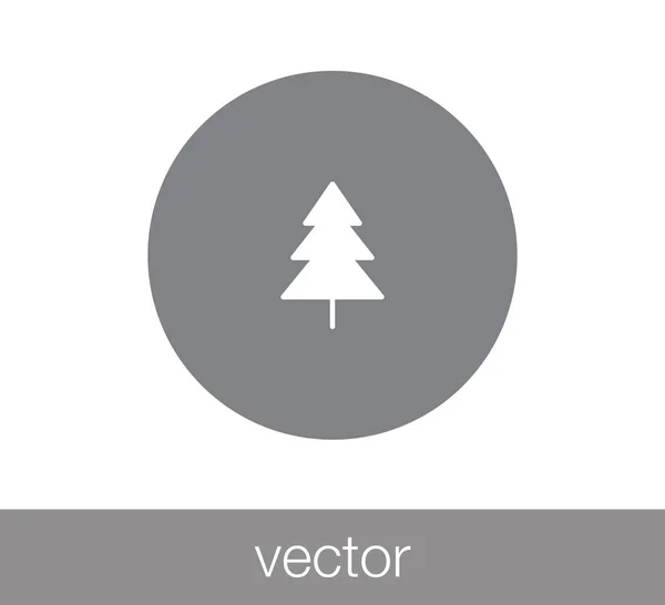 Árbol icono web . — Vector de stock