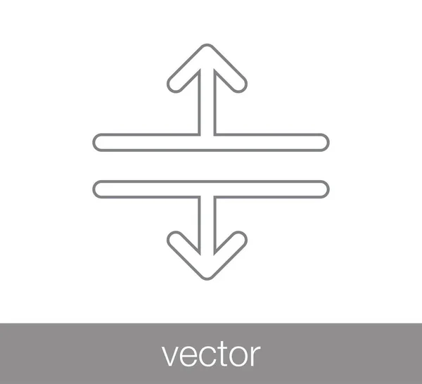 Faire défiler l'icône web . — Image vectorielle