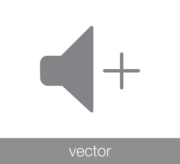 Aumentar icono de volumen . — Vector de stock