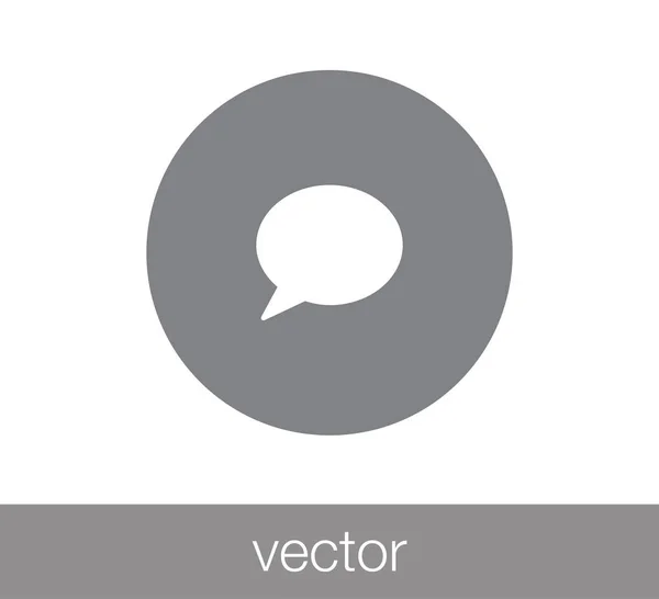 Icono del chat. Icono de comentario . — Vector de stock