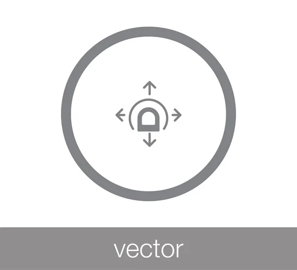 Beröring gest ikonen. — Stock vektor