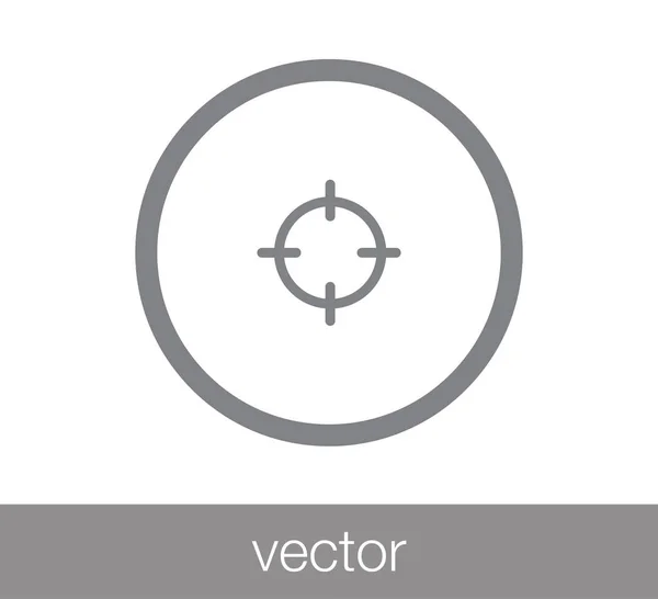 Jednoduchý ikona cíl — Stockový vektor