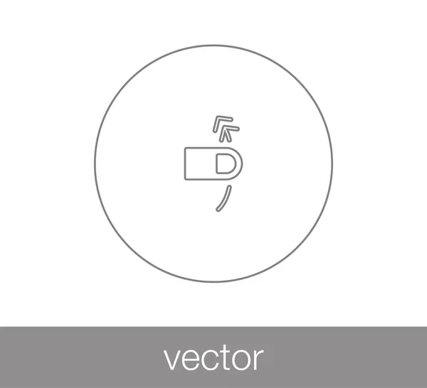 Touch gebaar-pictogram — Stockvector