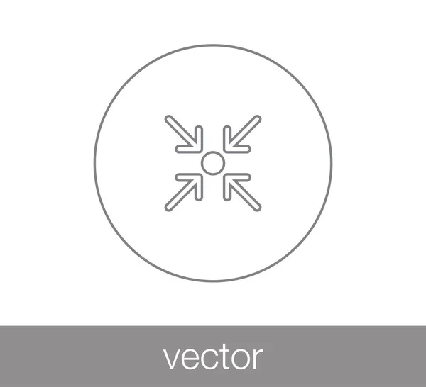 Objetivo icono simple — Vector de stock