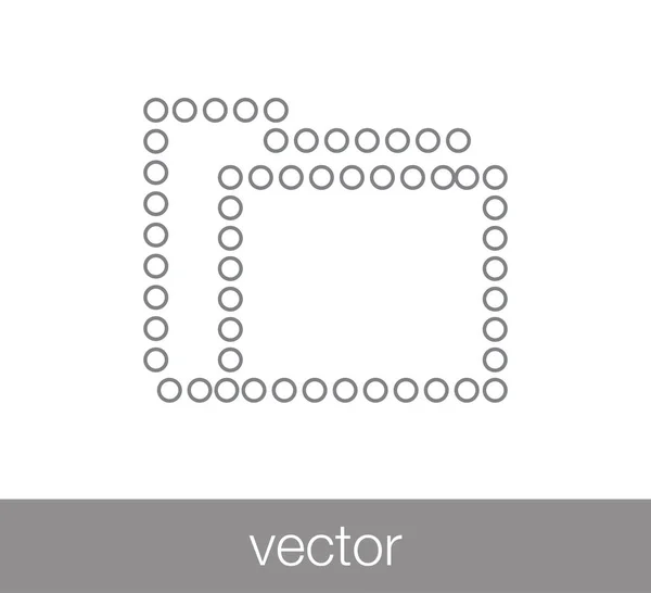 Carpeta icono simple — Archivo Imágenes Vectoriales