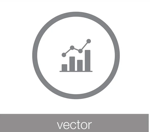 Ícone de gráfico de barras. ícone info-gráfico — Vetor de Stock