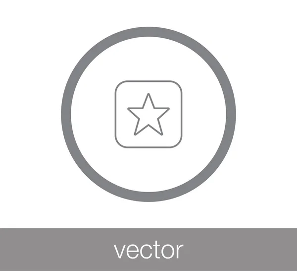 Ícone estrela. Ícone do emblema . — Vetor de Stock